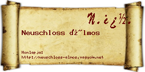 Neuschloss Álmos névjegykártya